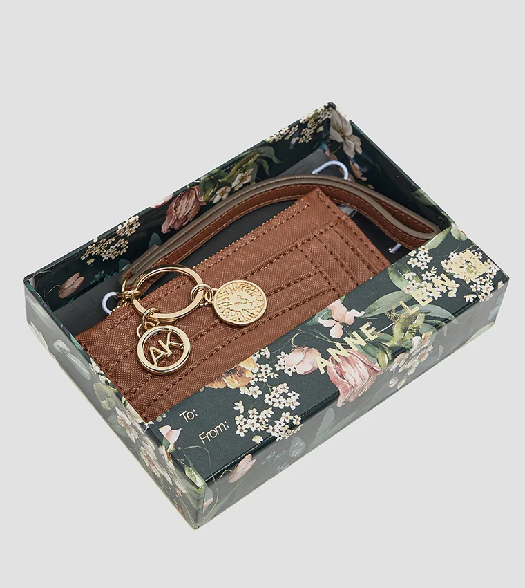 ANNE KLEIN  Anne Klein Logo Detail Zippered Wallet for Women | Best Price UAE